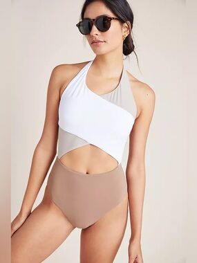 KORE Dion Colorblock One Piece Swimsuit size Large